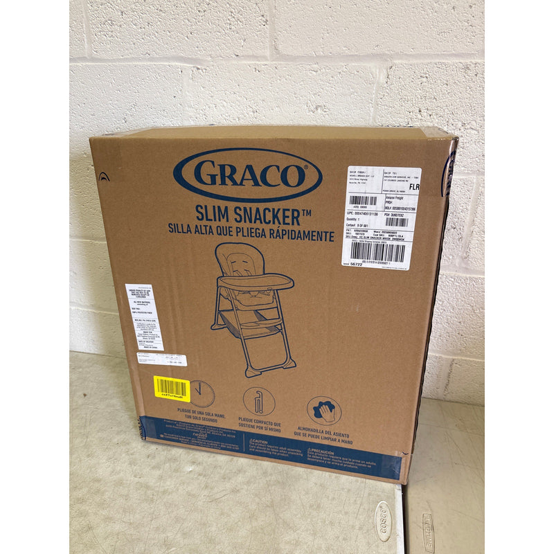 Graco Slim Snacker High Chair Ultra Slim Fast-Folding Multiple Recline Positions