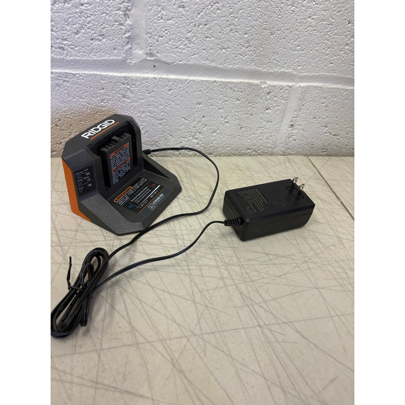 RIDGID 18V Lithium-Ion Charger, Compatible w all RIDGID 18V Tools and Batteries