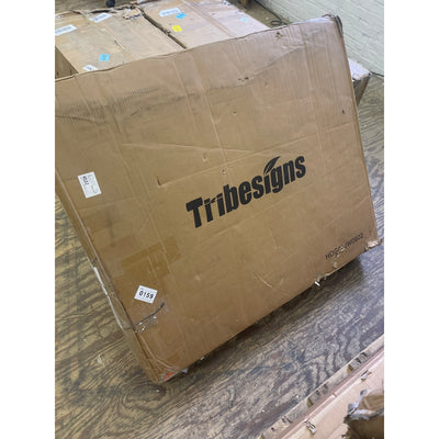 Tribesigns Wood Dining Table, Farmhouse 71" x 30" Kitchen Table for 6 People Tan