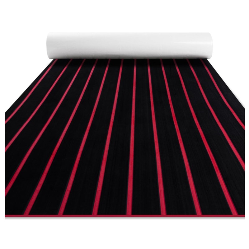 Fullfire EVA Foam Boat Flooring Faux Teak Boat Decking Self-Adhesive 94x47"