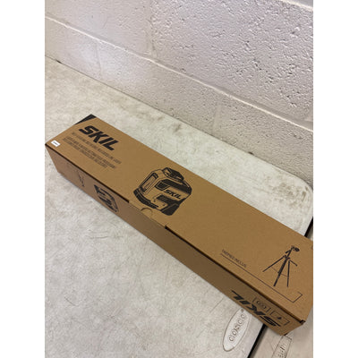 SKIL 65' Cross Line Laser Level, Rechargeable with Tripod 360° Red Self-Leveling