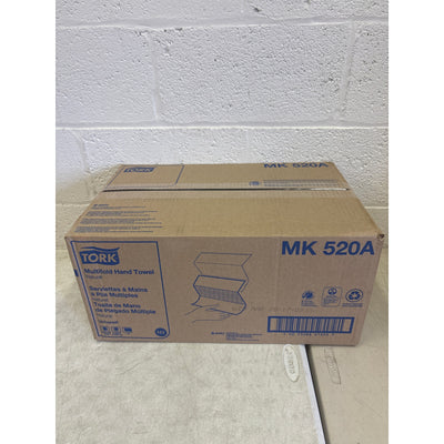 Tork Multifold Hand Towel, 16 packs x 250 sheets, Natural, 100% recycled, MK520A