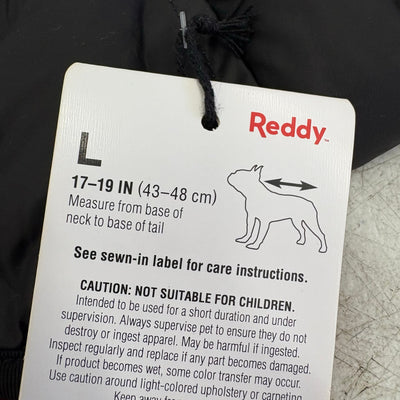 Dog Lightweight Reflective Puffer Vest Camouflage Navy, Reddy Size L For 17"-19"