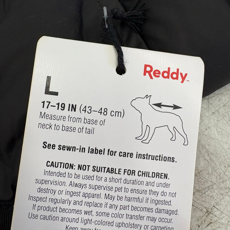 Dog Lightweight Reflective Puffer Vest Camouflage Navy, Reddy Size L For 17"-19"