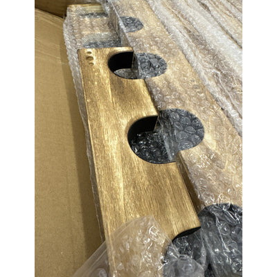 Gun Rack Wooden Rifle Rack Stand Freestanding Weapon Holder up to 12 Long Guns