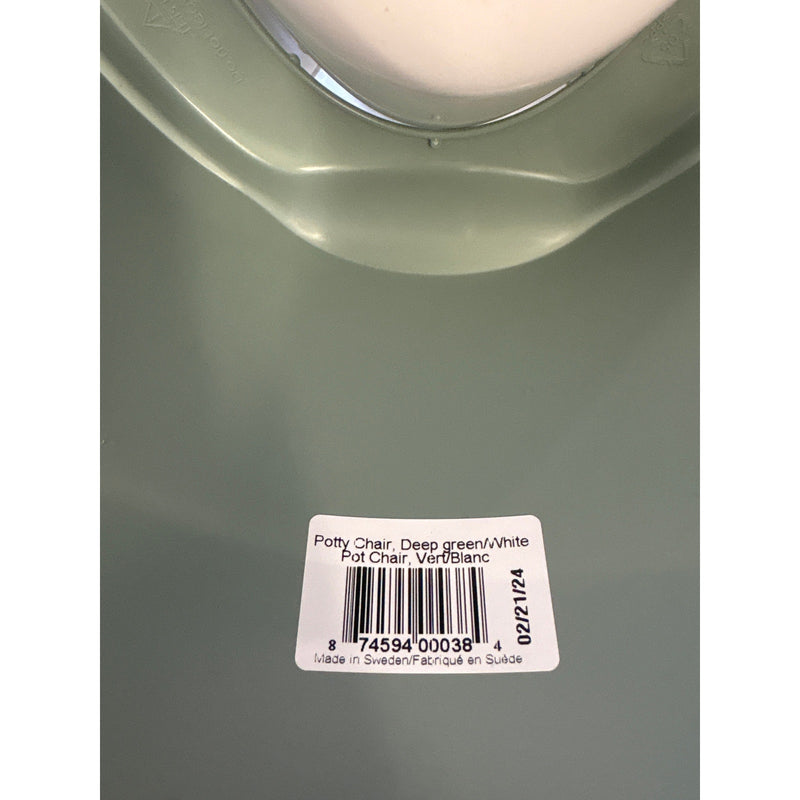 BabyBjörn Potty Chair, Potty Training, Toddler, Baby Bathroom Deep green/White