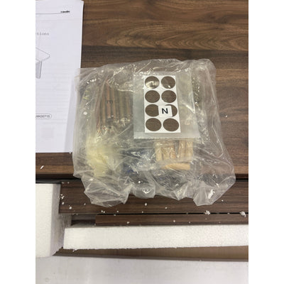 Tribesigns 62.2" Wood Executive Desk Simple Rectangular Computer Table Brown