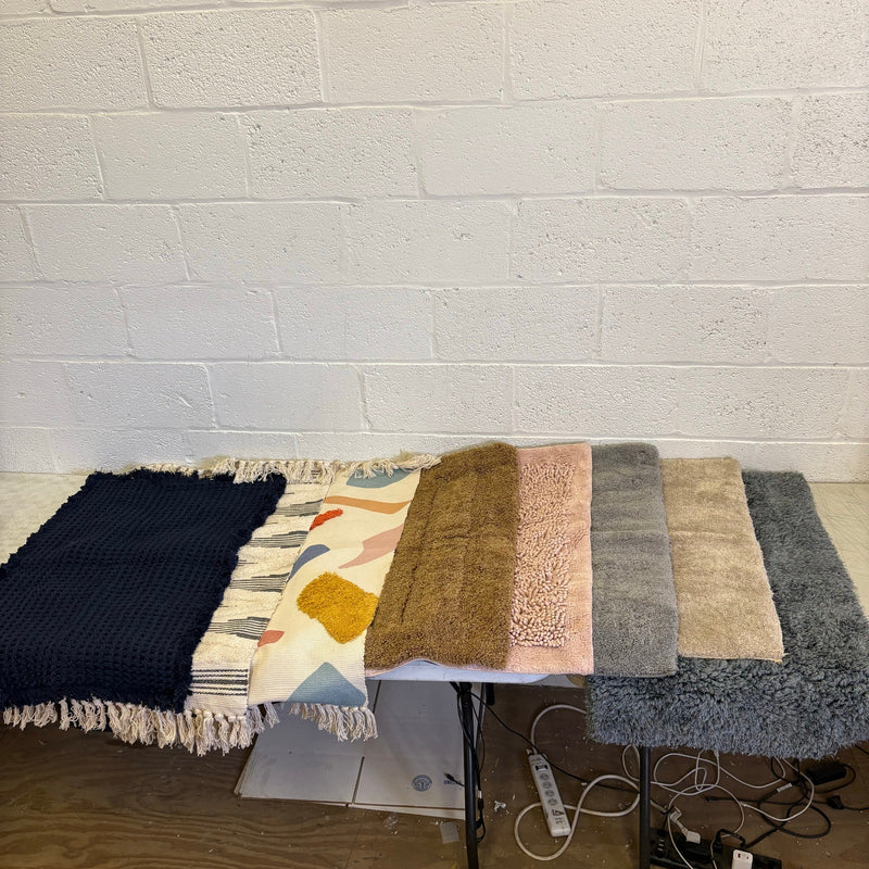 Set-of-8 Small Rugs, Extra Soft, for Bathroom, Kitchen, Door Mat, Non-Slip