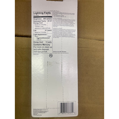 36 PACK Westinghouse Lighting Corp 37375 13-watt Replacement Bulb, Fluorescent