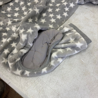 UGG Avery Xtra Large Glacier Gray Stars Hooded Soft Dog Pajama - 17-19" Collar