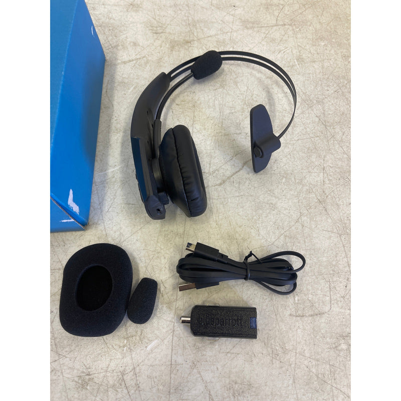 BlueParrott Wireless Bluetooth Mono Headset 96% Noise Cancellation Black B350-XT