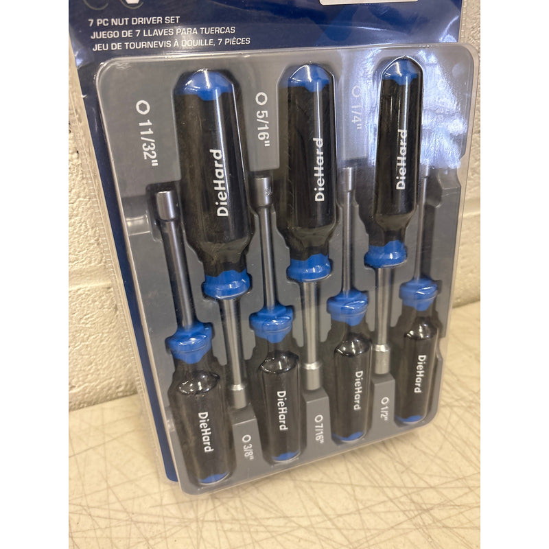 DieHard 7-Piece SAE Nut Driver Set w Soft Grip Handles, Hand Tools - DH50052