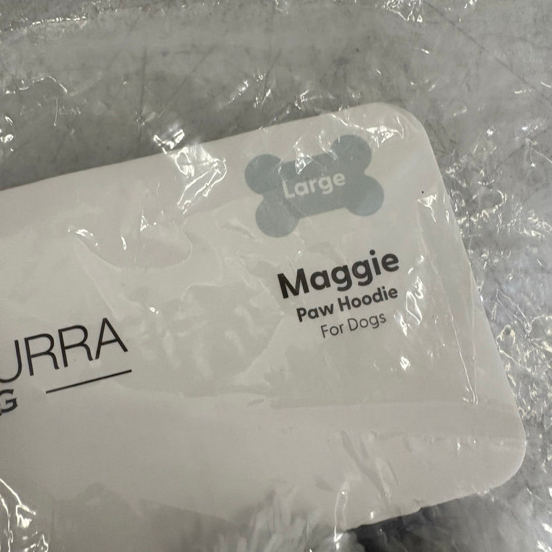 Koolaburra by UGG Pet Maggie Paw Hoodie Dog Jacket- 17-18" Collar, Gray - Large