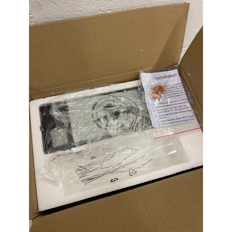 Matte Black Wall 1-Light Bathroom Vanity Light Fixture 11" Cylinder Glass