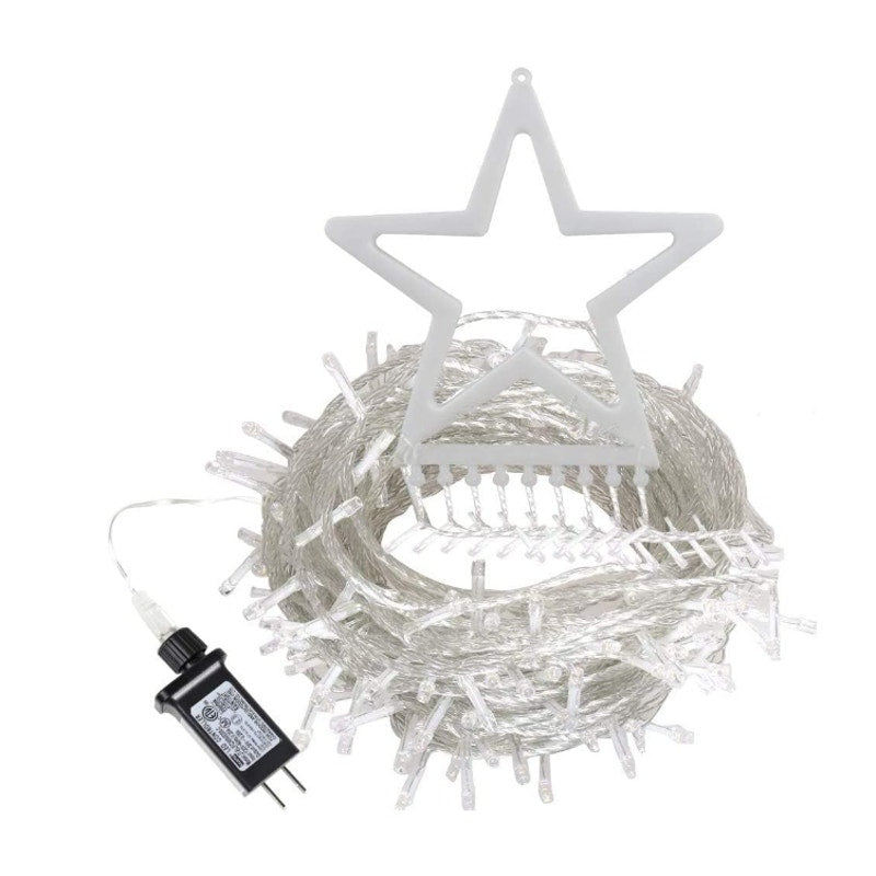 Christmas Decorations Outdoor,11.5 ft 317 LED Star Christmas Tree Lights,8 Modes