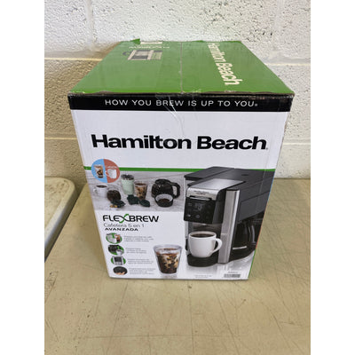 Hamilton Beach FlexBrew Advanced 5-in-1 Coffee Maker, Pods, Ground Coffee