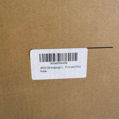 Apoxcon Shopping Cart w 2 Storage Crates, Multi Use Two Tier Collapsible 360°