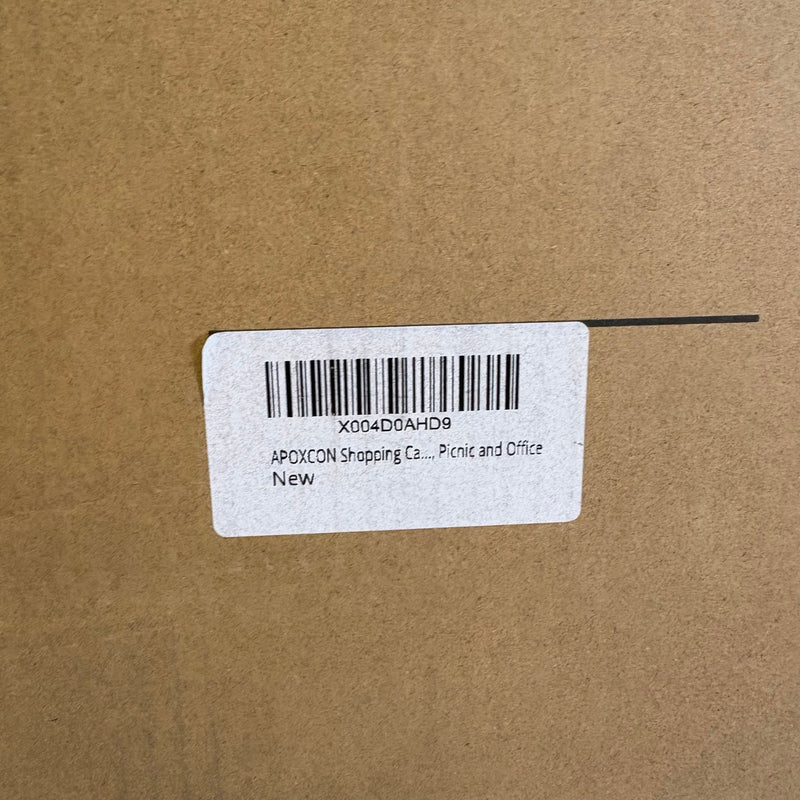 Apoxcon Shopping Cart w 2 Storage Crates, Multi Use Two Tier Collapsible 360°