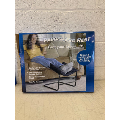 ETNA Padded Supportive Foot/Leg Rest for Chair Couch or Desk - Black