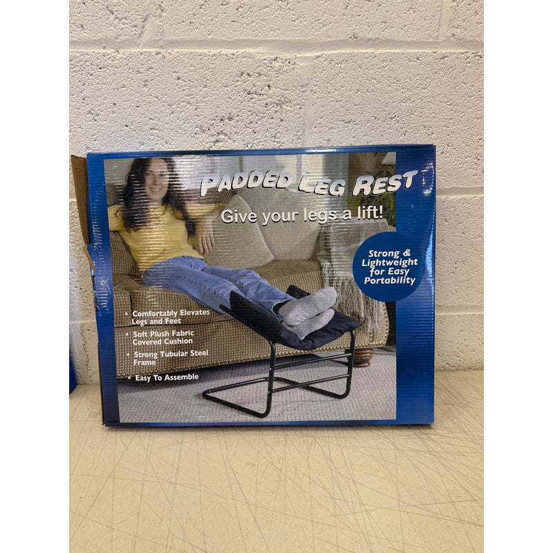 ETNA Padded Supportive Foot/Leg Rest for Chair Couch or Desk - Black