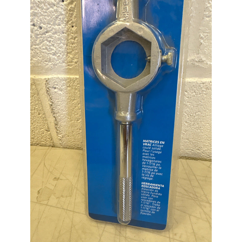 Century Drill Solid Die Stock 1-7/16 Inch Zinc Alloy Cast, 11.5" Long - 98513