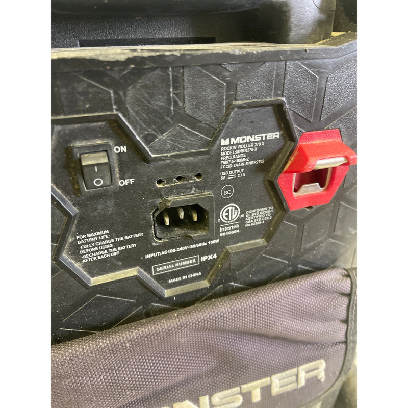 Monster Rockin’ Roller 270 Speaker Indoor/Outdoor Portable Bluetooth SEE DETAILS