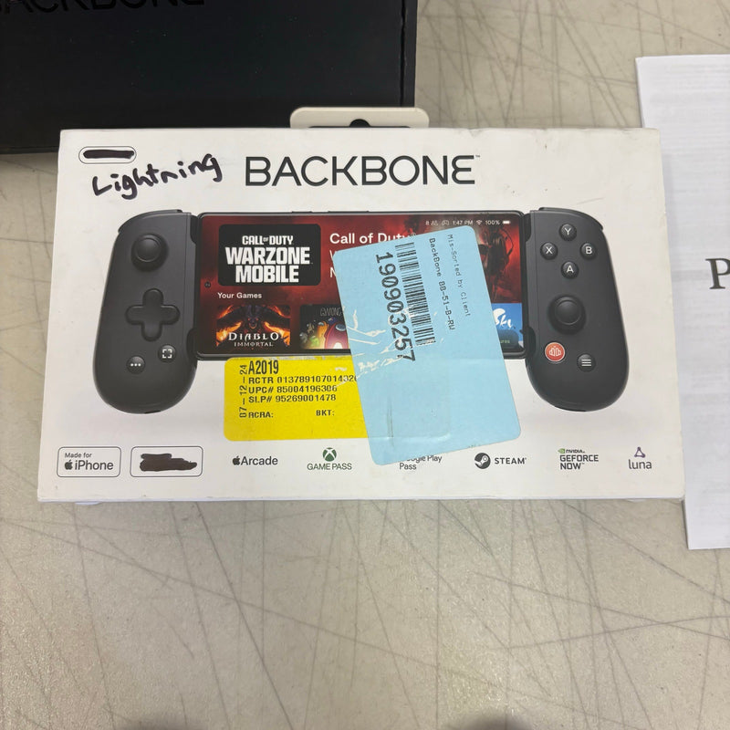 Backbone One Lightning Mobile Gaming Controller for iPhone 5-14 Series, Black