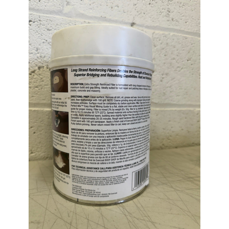 Evercoat Body Shop Extra Strength Fiberglass Filler for Rust Repair& Holes 102oz
