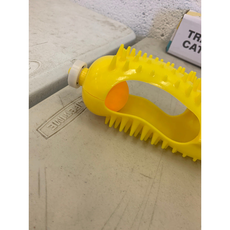 Cat Track Ball Cat Toy / Scratcher Yellow Body, Kitten Activity Game