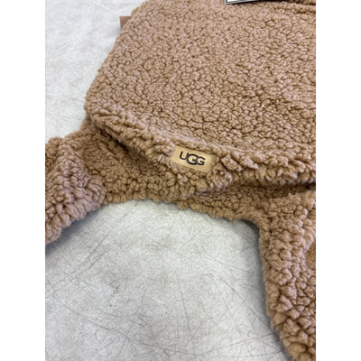 UGG Classic Sherpa Pet PJ's, Hook & Loop Straps, Soft & Cozy, Tan -Large Size
