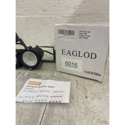 EAGLOD RGBW Track Light Heads, H Type w Remote, 120V Multicolor LED 4Pack Black