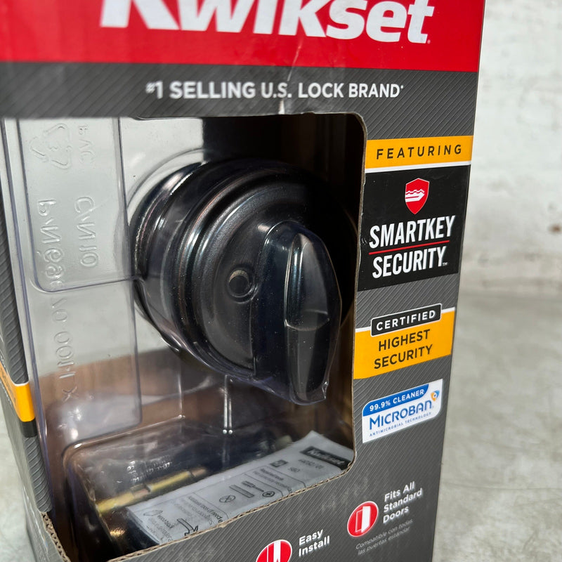 Kwikset Single Cylinder Deadbolt w SmartKey Signature Series 980 Venetian Bronze