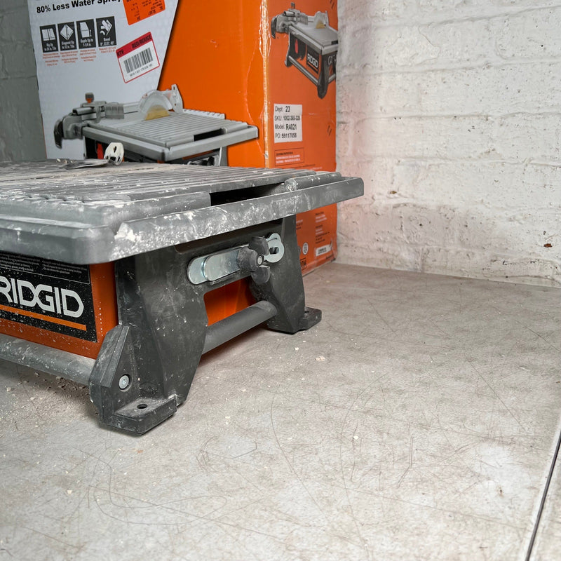 RIDGID 6.5-Amp 7 in. Blade Corded Table Top Wet Tile Saw, SAW ONLY