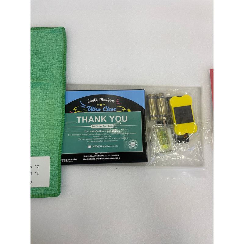 Guardmate Monthly Calendar Acrylic Dry-Erase Board 28" x 20" Wall-Mount &Markers