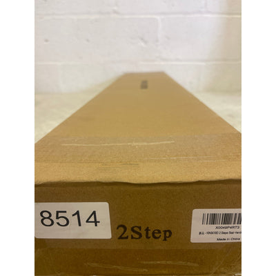 KINBOSD Handrails for Outdoor Steps, 1 to 2 Steps Stair Handrail Iron - White