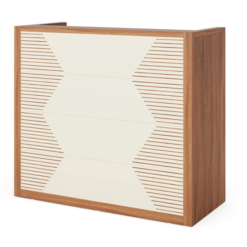 Tribesigns 47" Reception Desk, Modern Front Desk Retail Counter for Office, READ