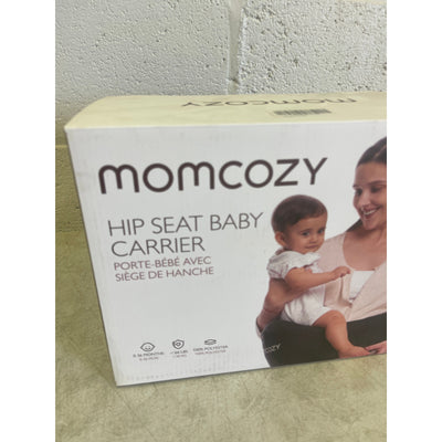 Momcozy Hip Seat Baby Carrier Adjustable Waistband, Gray, Sz Large Waist 40"-55"