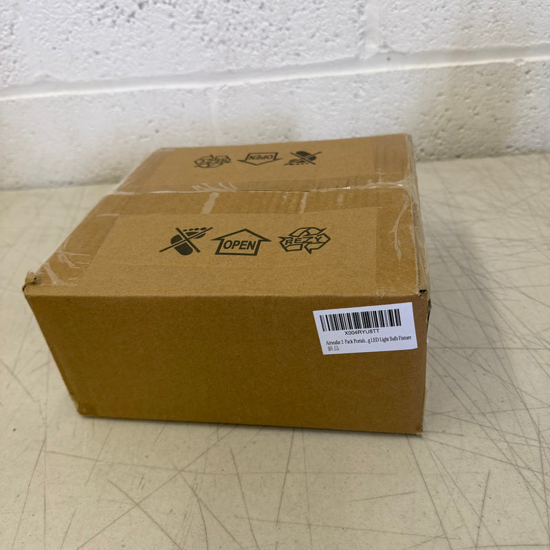 (2pk) Battery Operated Hanging Light w/ Remote & Adjustable Chain - Black