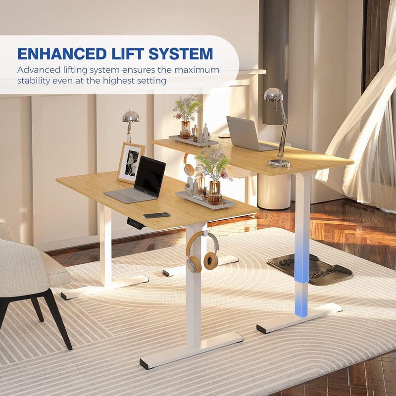 FLEXISPOT Standing Desk Electric Adjustable Height 48" x 24" MISSING HARDWARE