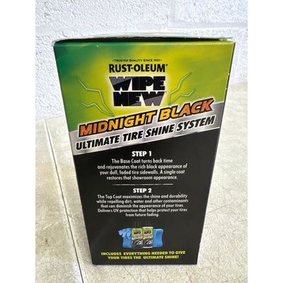 Wipe New Midnight Black Tire Shine Kit, Ultimate Tire Shine, Wet Look 8 Fl Oz