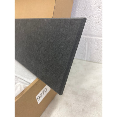 DECORITA Shiplap Felt Wall Panels 23-SqFt Interior Wall Decor, Black/ Gray 24pcs