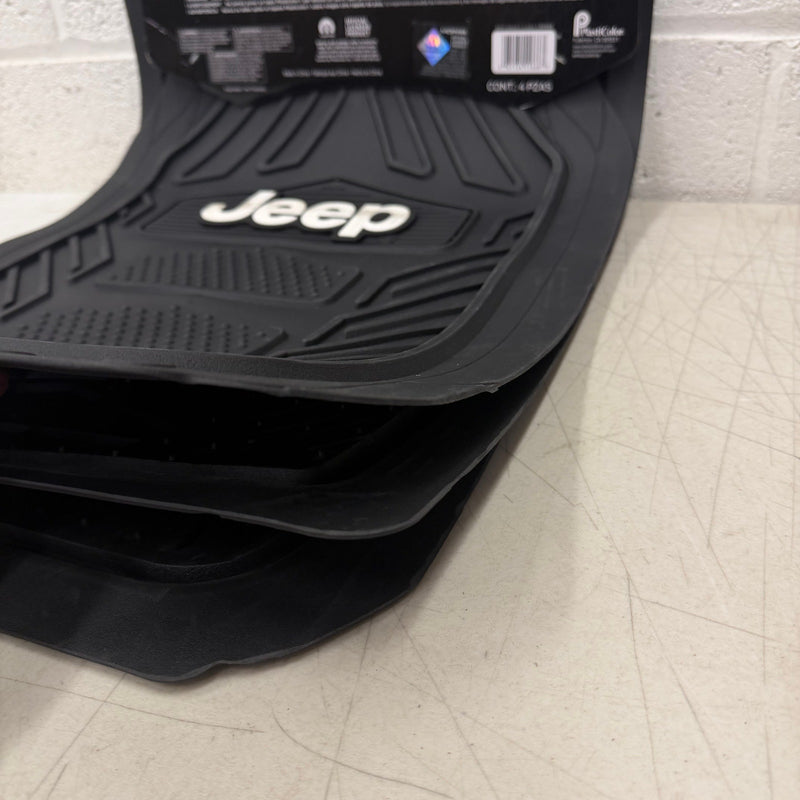 Plasticolor Jeep Weatherpro 4-Piece Floor Mat Set; Universal Fit - Black