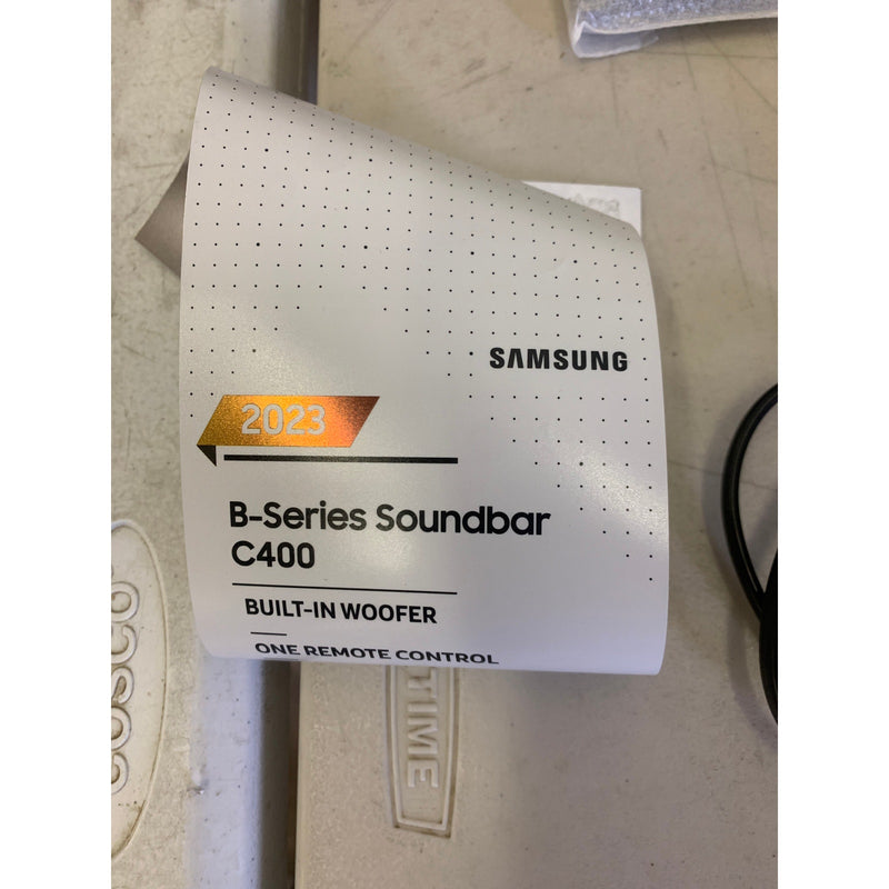 Samsung B-series 2.0ch. Soundbar, Built-in Woofer HW-C400 Black Missing Hardware