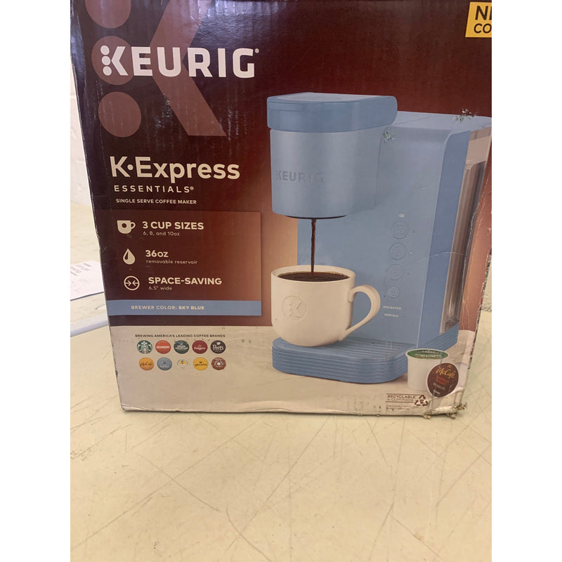 Keurig K-Express Essentials Single-Serve K-Cup Pod Coffee Maker 3 Cup Size Blue