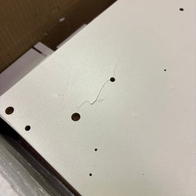 ChVans White Dresser w LED Light & Charging Station, Modern Wood Dresser, READ