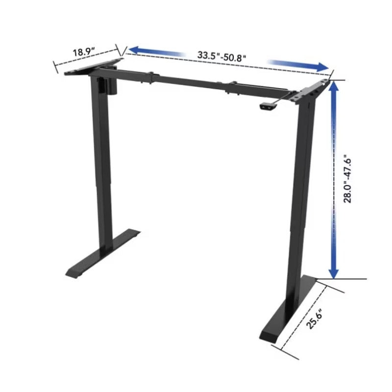 FLEXISPOT Electric Standing Desk Frame 2-Button Controller EC1B Black