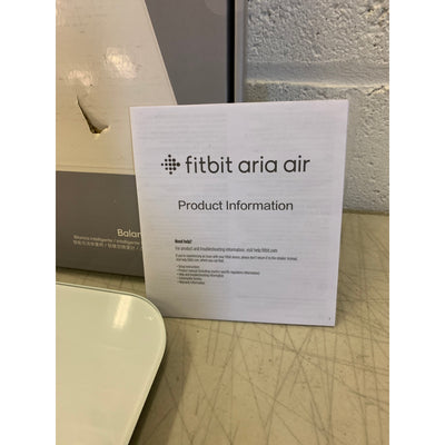 Fitbit Aria Air Bluetooth Digital Body Weight and BMI Smart Scale, White