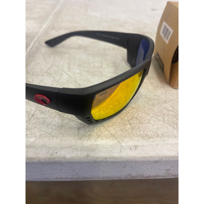 Costa Men's Sunglasses Tuna Alley 580 Polarized Orange Lens with Hard Case/Wipe