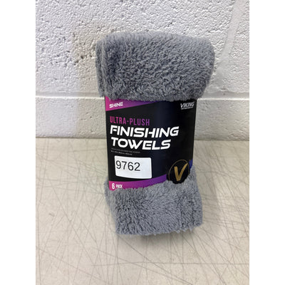 Viking Car Care Ultra Plush Finishing Microfiber Towels, 16" x 16", Pack of 6