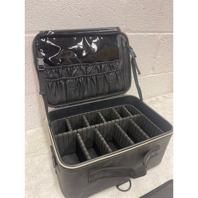 13 x 9 x 6 Inch Traveling Makeup Case, Multiple Compartments for Storage